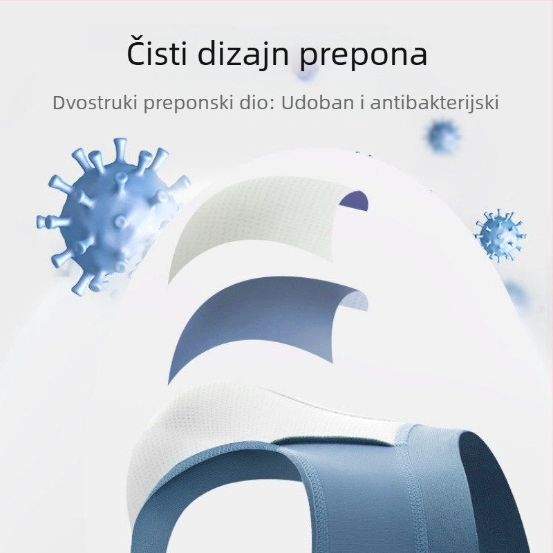 Muške gaćice briefs od Ice Silk s Grapheneom ili bambusovim aktivnim ugljem, ljetni tanki model, plus veličina