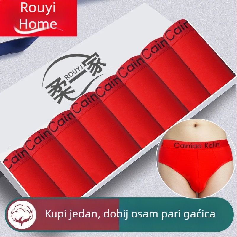 Muške gaćice briefs od Ice Silk s Grapheneom ili bambusovim aktivnim ugljem, ljetni tanki model, plus veličina