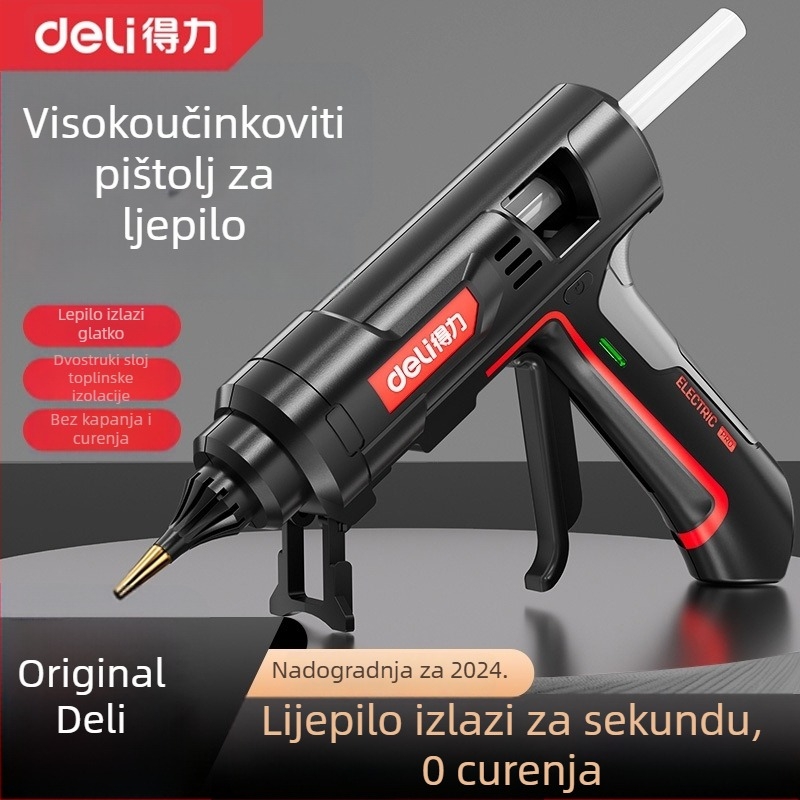 Deli pištolj za topljivo ljepilo – visoko učinkovit, industrijske klase, za kućne rukotvorine, kompatibilan s štapićima topljivog ljepila