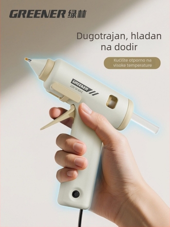 Pistol za topljeno ljepilo s tankim vrhom za DIY ručne radove, kućna uporaba, viskozna 7 mm ljepilne štapiće