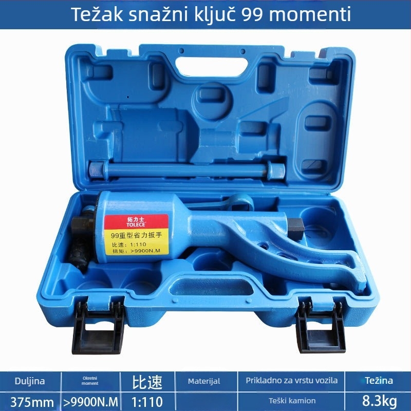 Treatise Ključ za gume kamiona – olakšava rad, teški, krom-vanadij čelik, alat za zamjenu guma