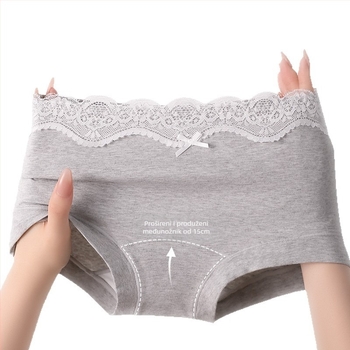 Boxer briefs za tinejdžerice, antibakterijske, prozračne, 100% pamuk, srednji pojas, ravna tkanina