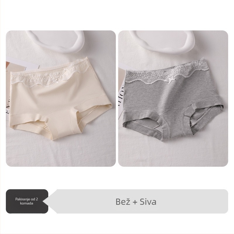Boxer briefs za tinejdžerice, antibakterijske, prozračne, 100% pamuk, srednji pojas, ravna tkanina