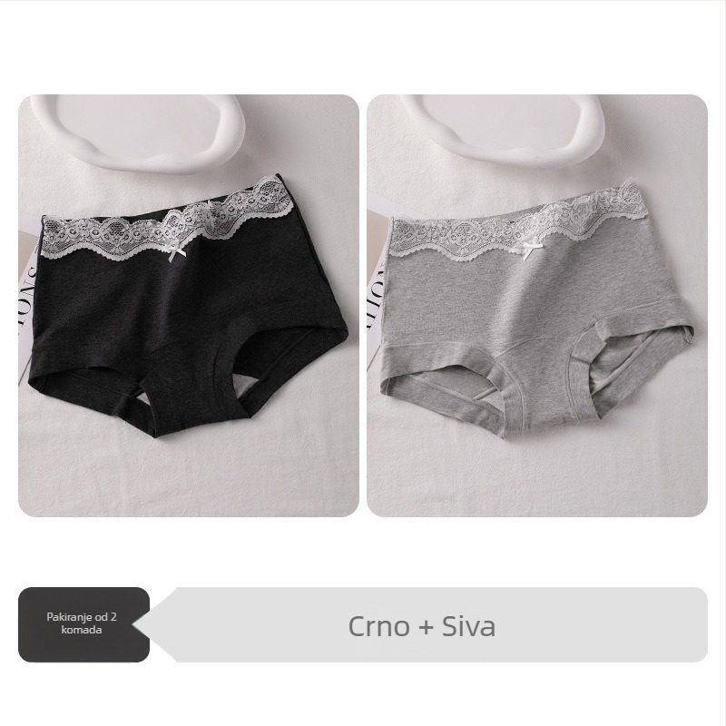Boxer briefs za tinejdžerice, antibakterijske, prozračne, 100% pamuk, srednji pojas, ravna tkanina