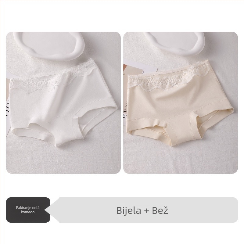 Boxer briefs za tinejdžerice, antibakterijske, prozračne, 100% pamuk, srednji pojas, ravna tkanina