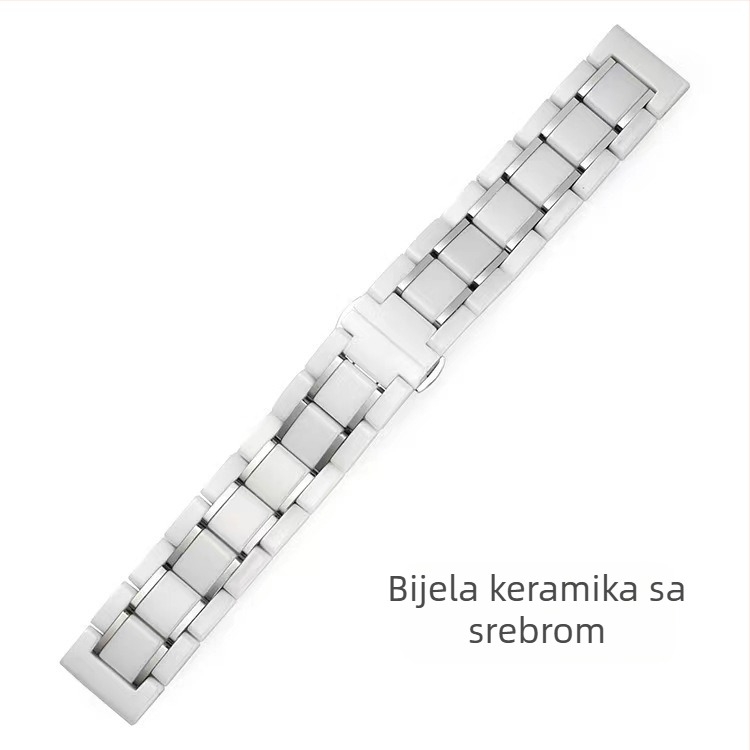 Keramički kaiš s kopčom leptira za Huawei GT4/3, kompatibilan sa Samsung satovima i Xiaomi Yizhu