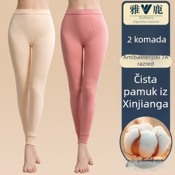Ženske termo hlače od 100% pamuka, debele, jednoslojne, zadržavaju toplinu