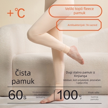 Ženske termo hlače od 100% pamuka, debele, jednoslojne, zadržavaju toplinu