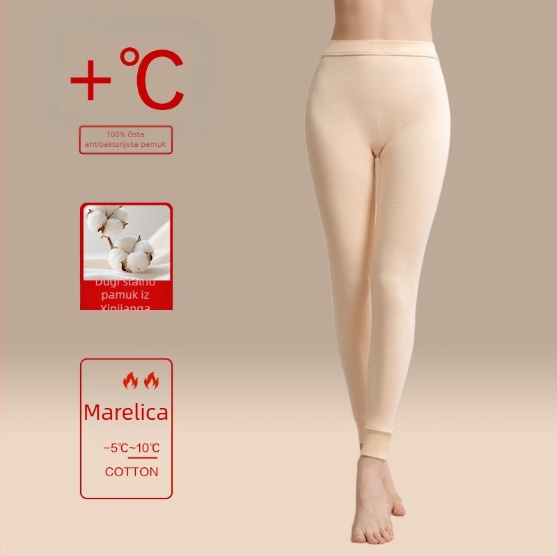 Ženske termo hlače od 100% pamuka, debele, jednoslojne, zadržavaju toplinu