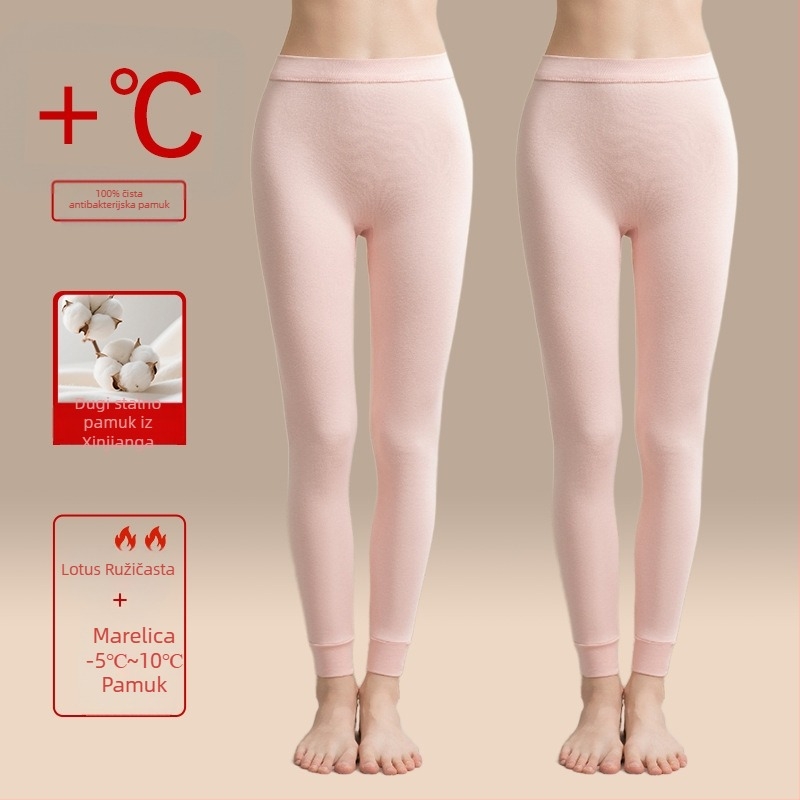 Ženske termo hlače od 100% pamuka, debele, jednoslojne, zadržavaju toplinu