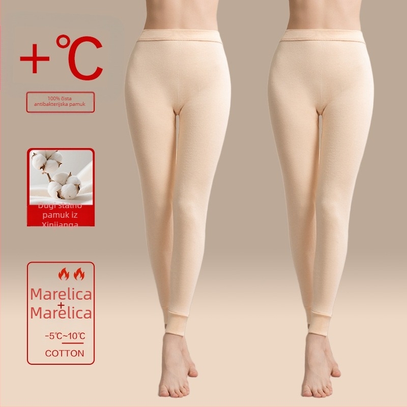 Ženske termo hlače od 100% pamuka, debele, jednoslojne, zadržavaju toplinu
