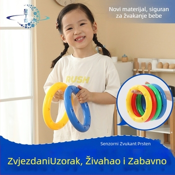 Star dinno Plastična interaktivna igračka s zvončićem za jutarnju gimnastiku djece 4–6 godina — zvuk, razvoj koordinacije ruka-oko, 3C certifikat: 2020012203303333