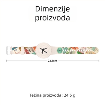Silikonska vodootporna zaštita remena za Apple AirTag – slatka crtani dizajn, injekcijsko oblikovanje, serija Waterproof Strap Cover, model Waterproof Strap Cover