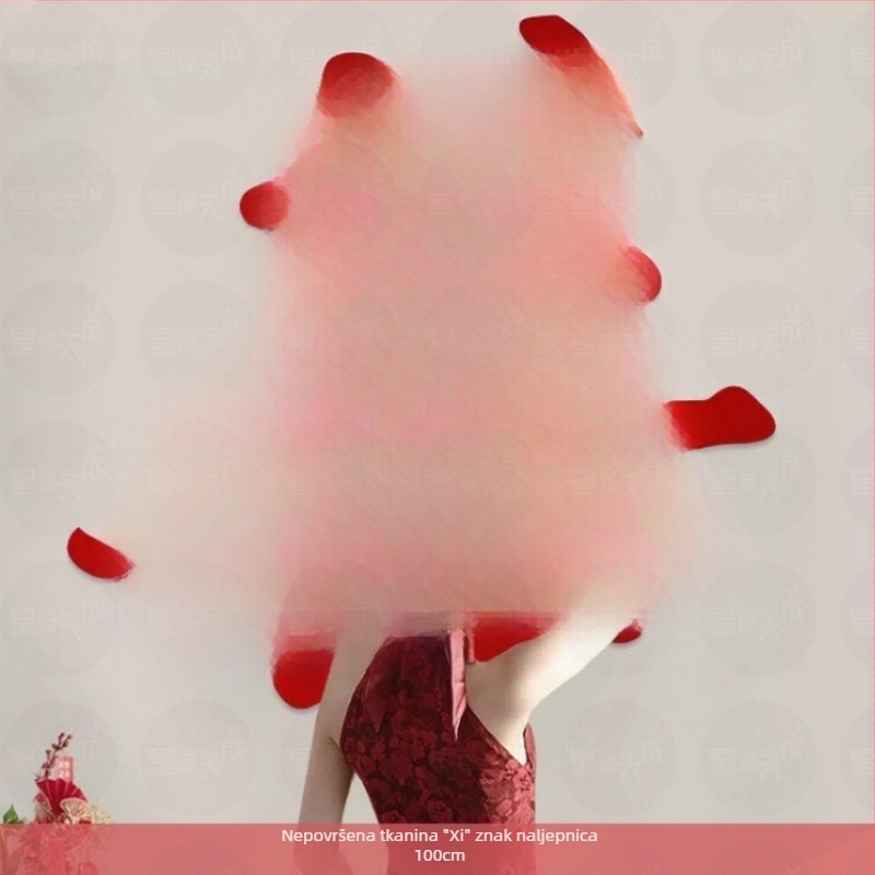 Naljepnice s izrezanim papirom u novokineskom stilu za ukrašavanje svadbene spavaće sobe – Materijal: flokirani tekstil; Uvoz: Ne; Marka: Drugo; Kategorija: Sretne riječi