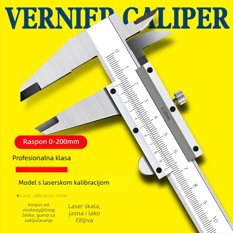 Digitalni klizni mjerač od nehrđajućeg čelika – industrijska klasa, visoka preciznost, digitalni zaslon