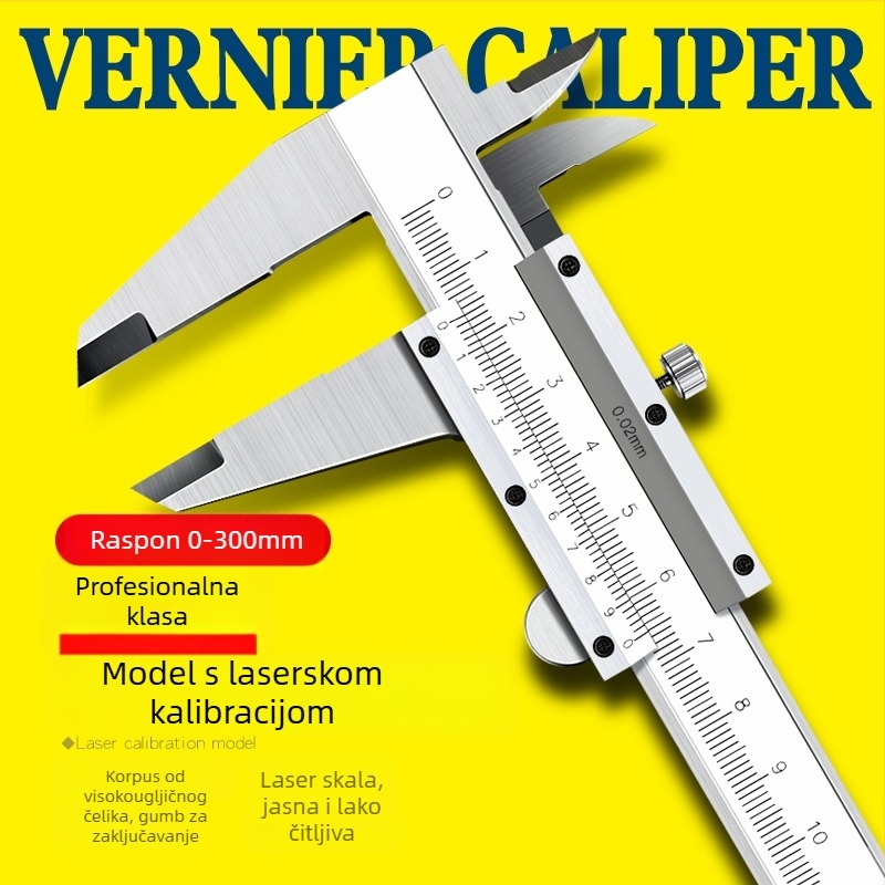 Digitalni klizni mjerač od nehrđajućeg čelika – industrijska klasa, visoka preciznost, digitalni zaslon