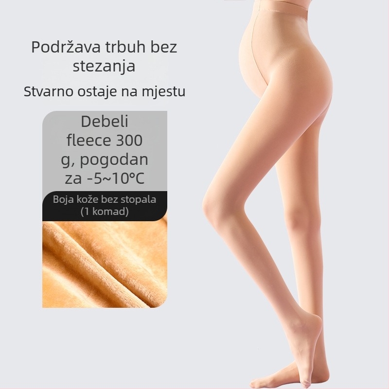 Trudničke hulahopke s nogom – oblikujuće, tanke, najlon, jednobojne