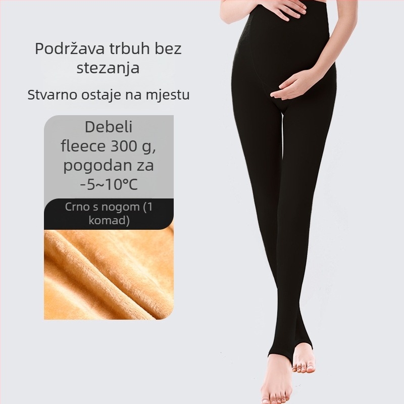 Trudničke hulahopke s nogom – oblikujuće, tanke, najlon, jednobojne