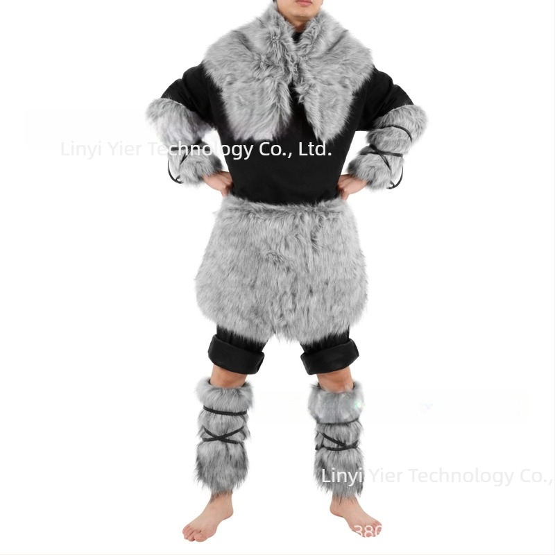 Vikinški cosplay set s rukavima-šalom, suknja, umjetno krzno plašt i šal (Odrasli, proljeće 2024)