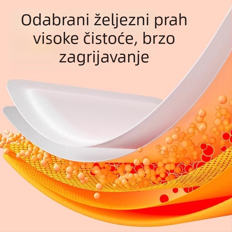 Grijani ulošci za cipele, unisex, cijeli ulošak, za odrasle, materijali: željezni prah, voda, aktivni ugljen