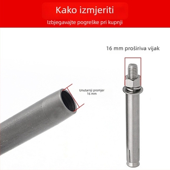 Krom čelični mehanički proširivač vijka – Perkusijsko kućište za ugradnju sidra, Nacionalni standard, 1-dijelni komplet, za popravak strojeva