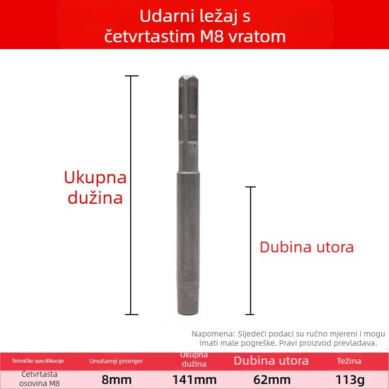 Krom čelični mehanički proširivač vijka – Perkusijsko kućište za ugradnju sidra, Nacionalni standard, 1-dijelni komplet, za popravak strojeva