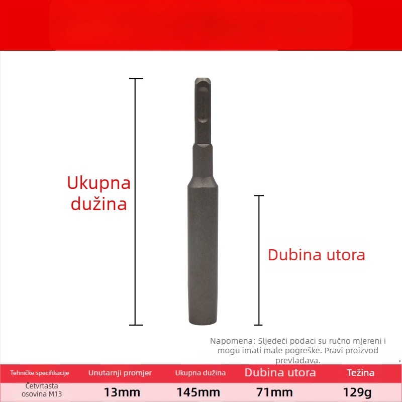 Krom čelični mehanički proširivač vijka – Perkusijsko kućište za ugradnju sidra, Nacionalni standard, 1-dijelni komplet, za popravak strojeva