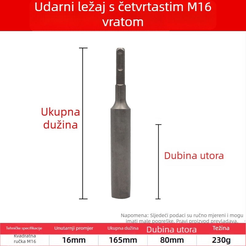 Krom čelični mehanički proširivač vijka – Perkusijsko kućište za ugradnju sidra, Nacionalni standard, 1-dijelni komplet, za popravak strojeva