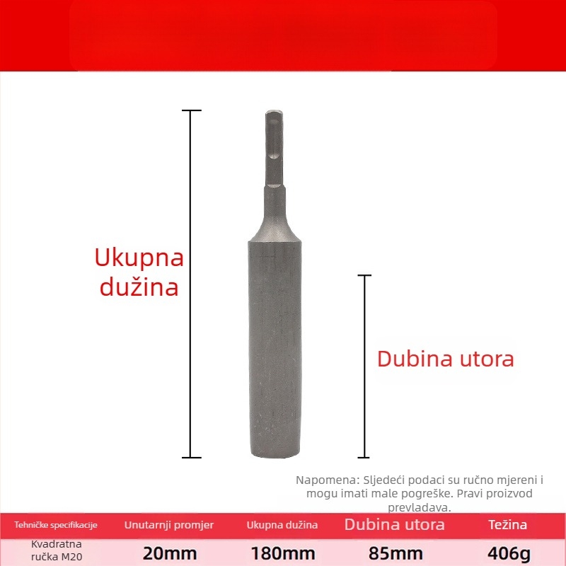 Krom čelični mehanički proširivač vijka – Perkusijsko kućište za ugradnju sidra, Nacionalni standard, 1-dijelni komplet, za popravak strojeva