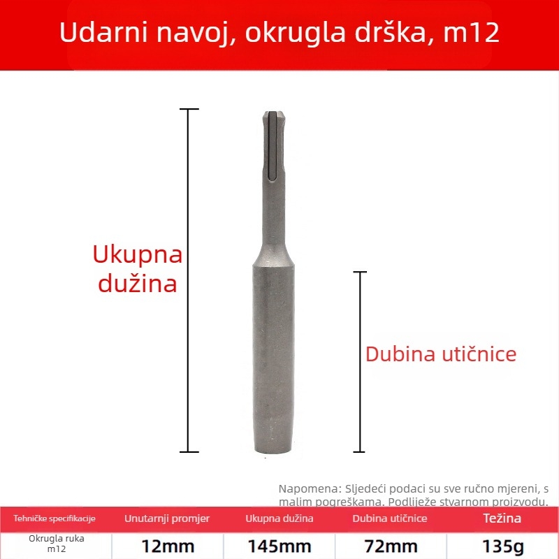 Krom čelični mehanički proširivač vijka – Perkusijsko kućište za ugradnju sidra, Nacionalni standard, 1-dijelni komplet, za popravak strojeva