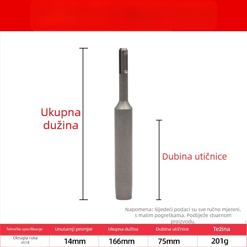 Krom čelični mehanički proširivač vijka – Perkusijsko kućište za ugradnju sidra, Nacionalni standard, 1-dijelni komplet, za popravak strojeva