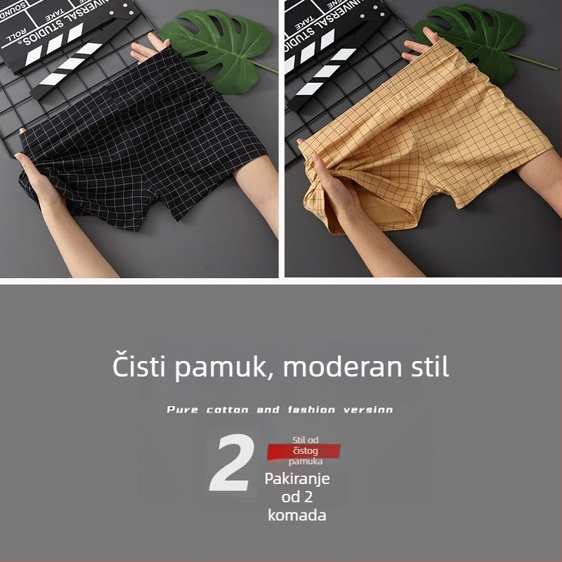 Nove muške pamučne bokserice, udoban kroj, prozračne za ljeto, u velikim veličinama