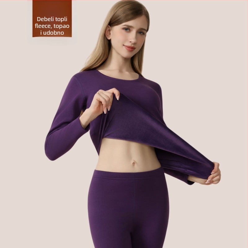 Parni termalni set donjeg i gornjeg rublja – 95% pamuk, fleece podstava od poliestera 80%, tkanina 750 g/m2, ekstra debela 401–500 g/m2, za mlade 18–40 godina.