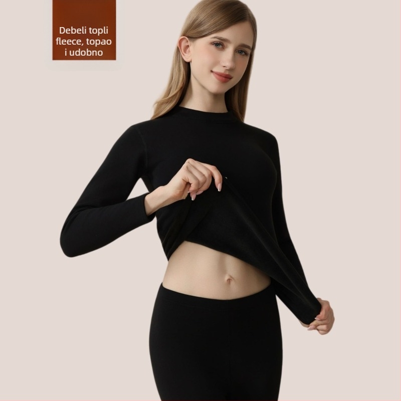 Parni termalni set donjeg i gornjeg rublja – 95% pamuk, fleece podstava od poliestera 80%, tkanina 750 g/m2, ekstra debela 401–500 g/m2, za mlade 18–40 godina.