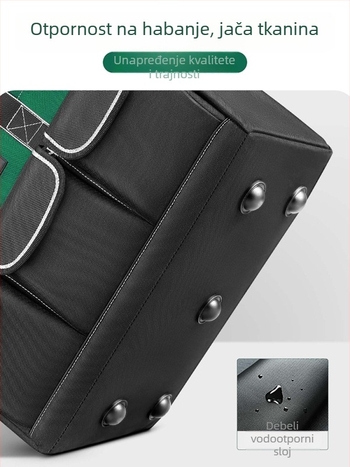 Set torbi za alat od izdržljive Oxford tkanine, debeli i prijenosni – dvije kvadratne torbe s 30% većom kapacitetom i 3D dizajnom, s remenima, za kućnu upotrebu