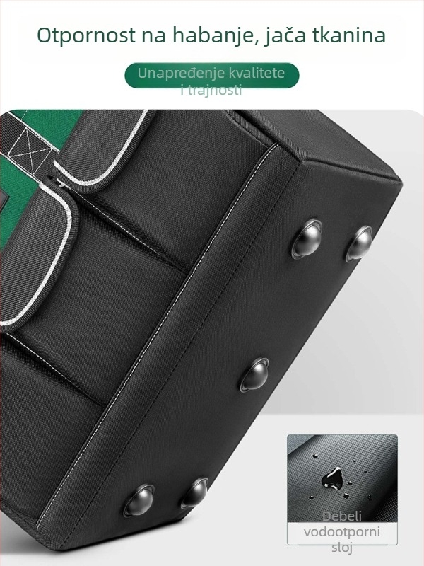 Set torbi za alat od izdržljive Oxford tkanine, debeli i prijenosni – dvije kvadratne torbe s 30% većom kapacitetom i 3D dizajnom, s remenima, za kućnu upotrebu