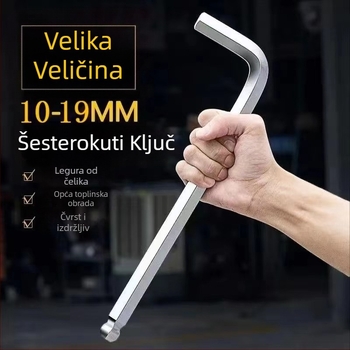 Set imbus ključeva s unutarnjim šesterokutom, L-oblik kuglične glave