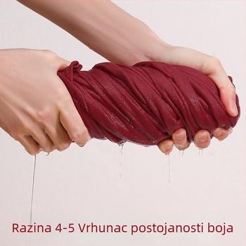 Unisex termo donji rublje od pamuka, ekstra debeli, dugi rukavi gornji dio i hlače, jednobojna vinsko crvena, Godina zmije 2025