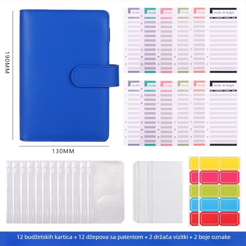 Macaron stil bilježnica s odvojivim listovima, PU kožnim omotom, Dowling papir, 80 g/m², 100–200 stranica