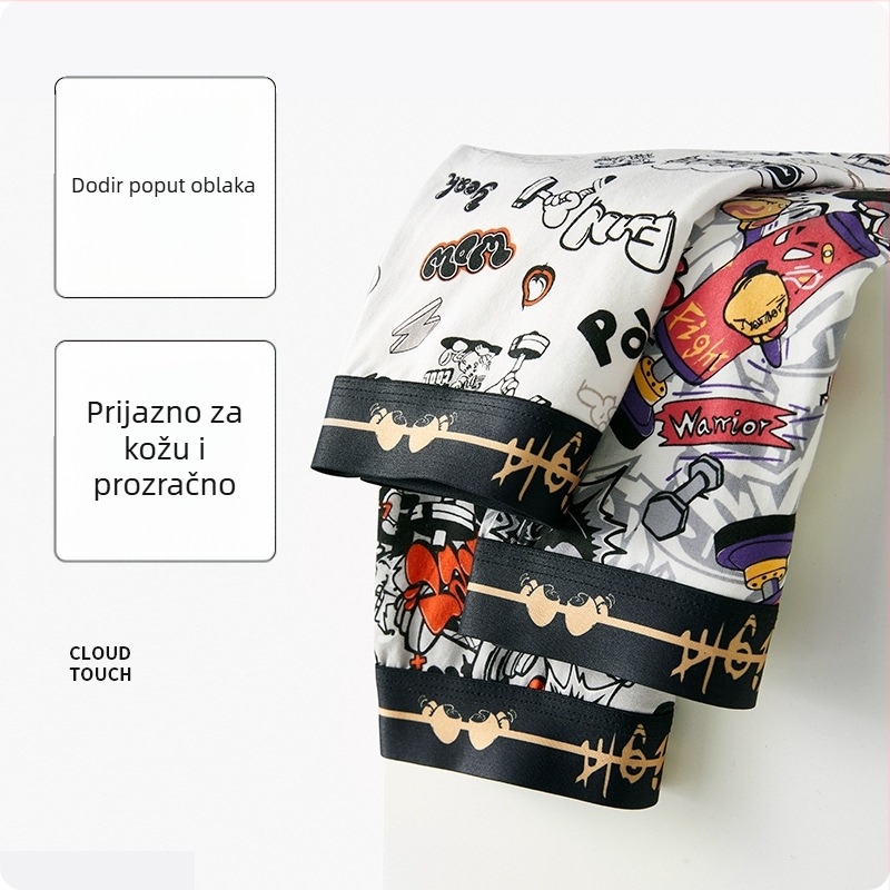 Muške bokserice od čistog pamuka, prozračne i udobne, japanskog stila, antibakterijske, paket od 2 komada