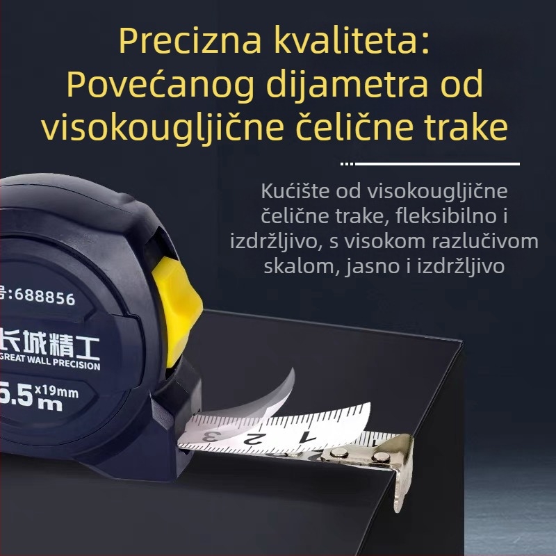 Great Wall Seiko mjerač trake – visoko ugljično čelik, s tri kočnice, Luban ravnalo