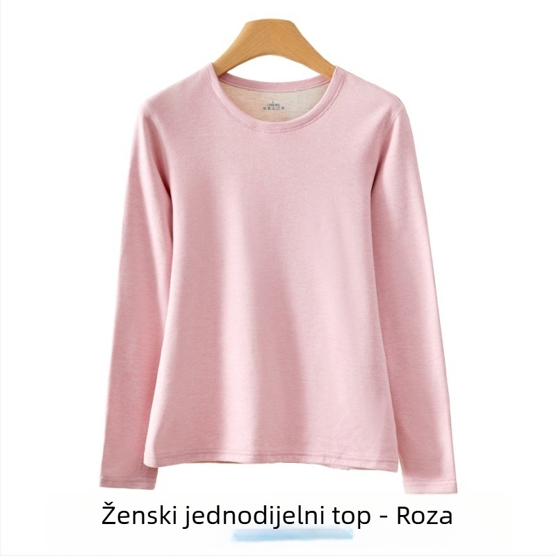 Unisex termalni set donjeg rublja — mješavina vune i svile, viskoze, spandeksa i poliestera; velur završetak; srednja težina; okrugli vrat, dugi rukavi; gornji dio + hlače