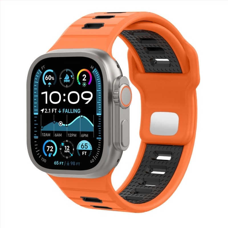 Silikonska narukvica za Apple Watch, moderan dizajn, 25 g, kopča s klikom, prilagodljive konfiguracije sučelja