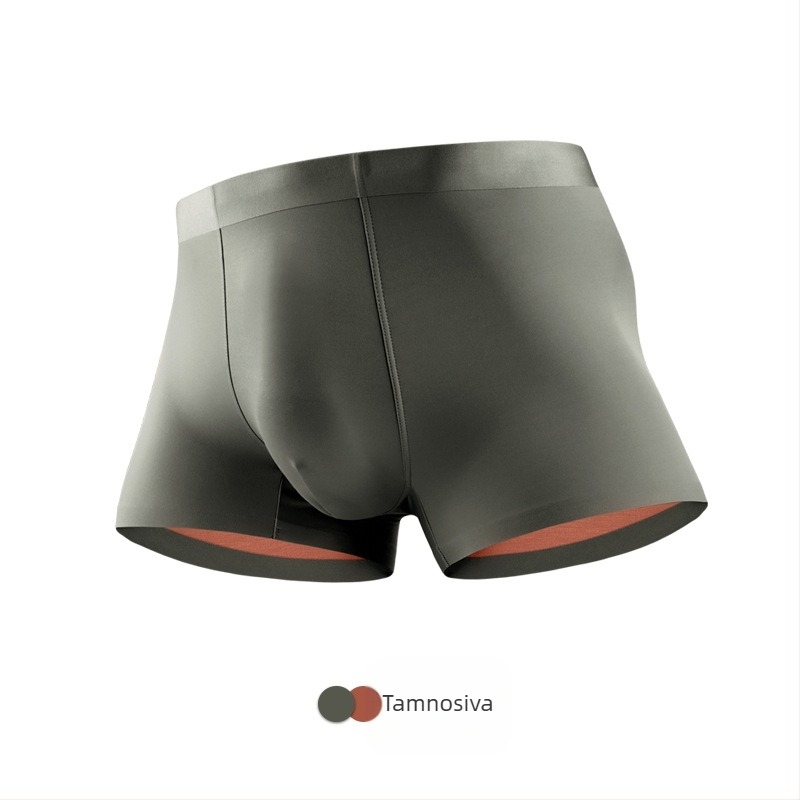 Muške boxerice od ice silk 100S, dvostrani Lenzing Modal, Mulberry Silk, srednji pojas, prozračne, bezšivne