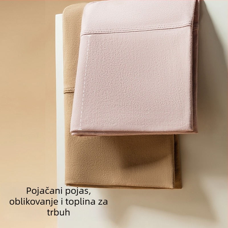 Ženske pamuk legice s visokim strukom – oblikovanje tijela, kontrola trbuha, toplo, bezšivne (95–100% pamuk)