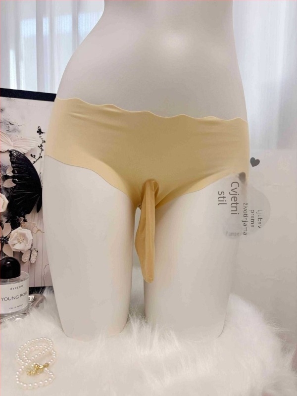 Unisex bokserice od ledene svile, jednodijelne, prednji džep, niski pojas, Fancy Pampering