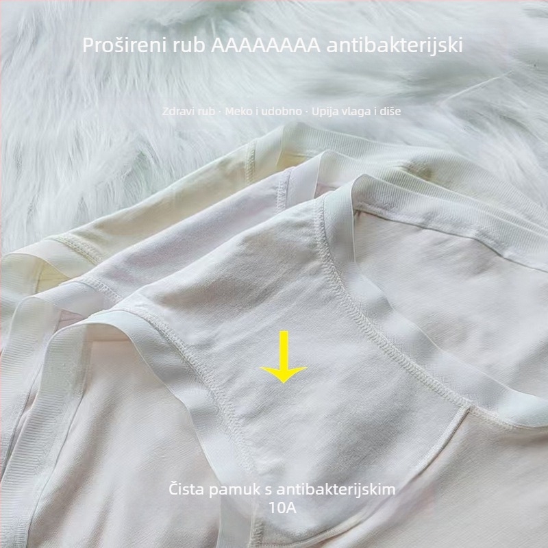 Ženske gaćice od modala, srednje visoke, prozračne i antibakterijske, s pamukom u preponskom dijelu