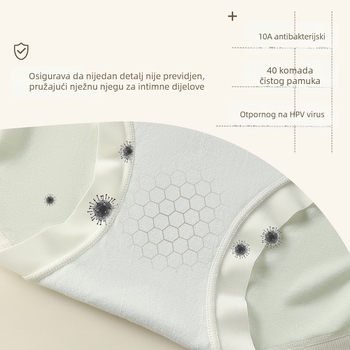 Ženske gaćice od Lyocell-a, pamukom podstavljena, antibakterijske, HPV zaštita, prozračne