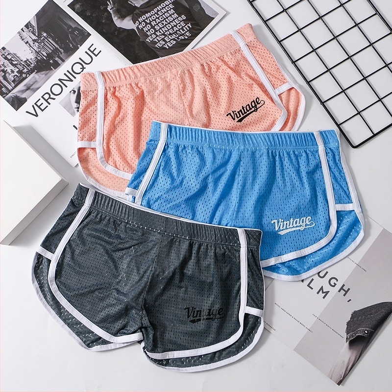 Muške gaćice Ice Silk, prozračne, sa srednjim pojasom, podizanje bokova, pletene (Nylon 90-95%)