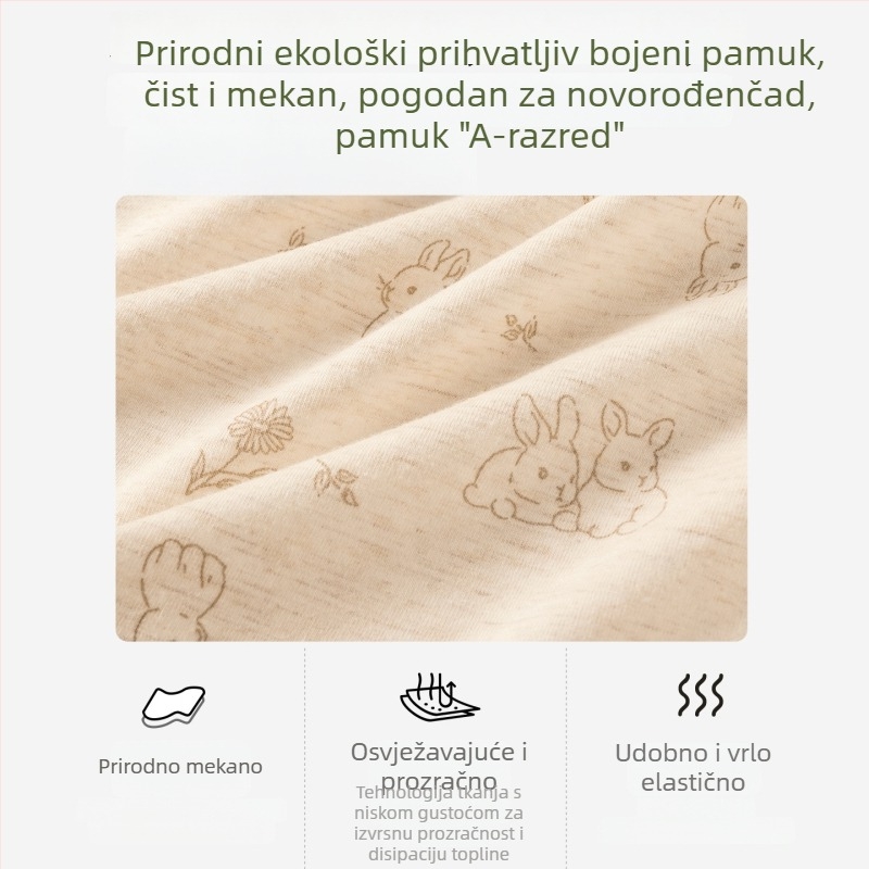 Ženske gaćice s visokim strukom od pamuka, prozračne, antibakterijski materijal, s floralnim uzorkom